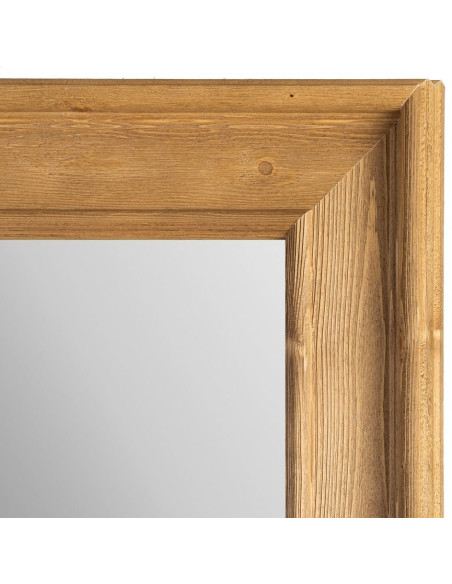 Grand Miroir mural Campagne chic Rectangulaire 70x171 Naturel Silor 