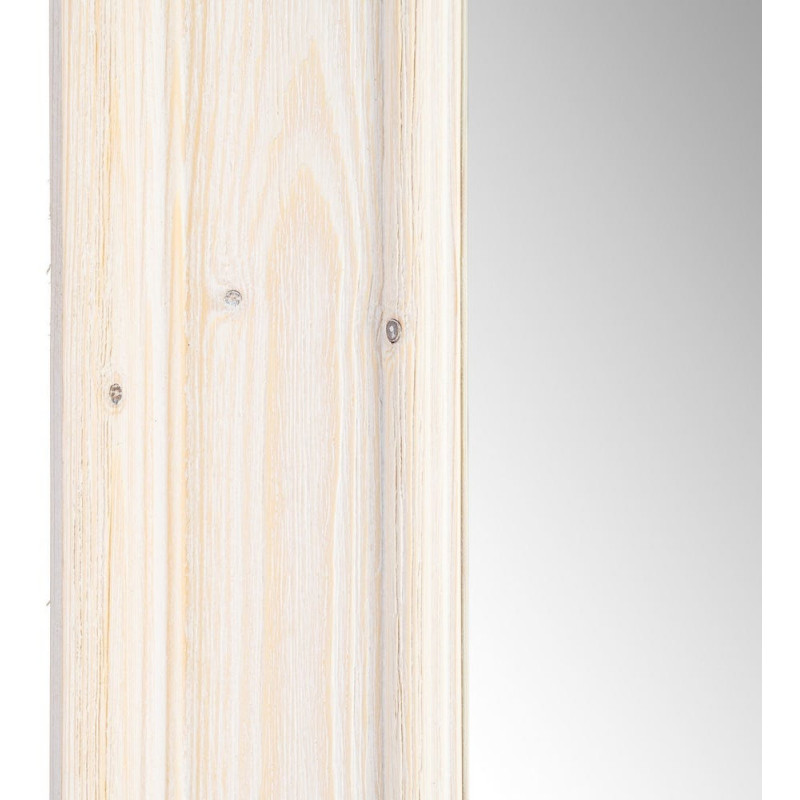 Grand Miroir mural Campagne chic Rectangulaire 70x171 Blanc Silor 