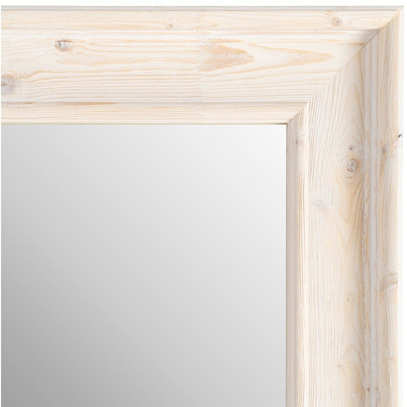 Grand Miroir mural Campagne chic Rectangulaire 70x171 Blanc Silor 
