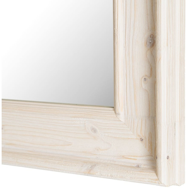 Grand Miroir mural Campagne chic Rectangulaire 70x171 Blanc Silor 