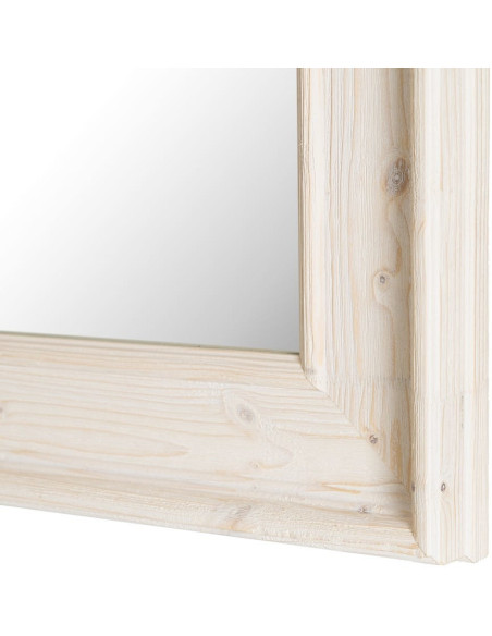 Grand Miroir mural Campagne chic Rectangulaire 70x171 Blanc Silor 