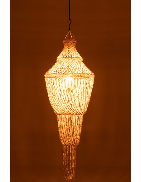 Abat-jour pour suspension Daisy 50 cm en Coquillage Naturel Métal - 4