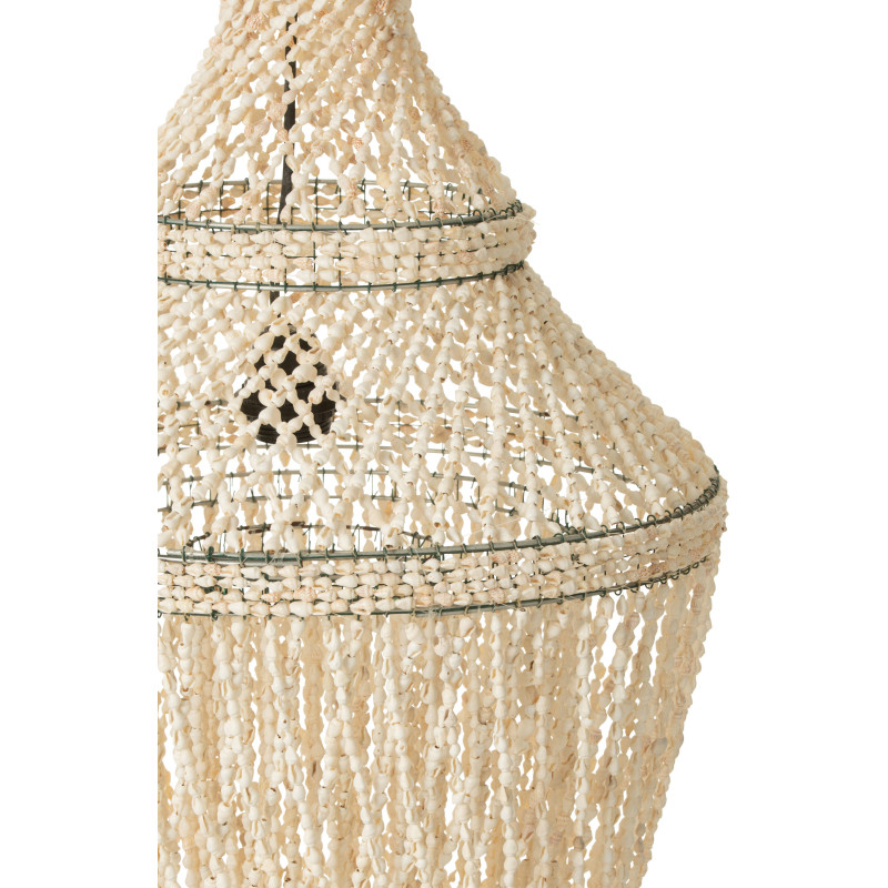 Abat-jour pour suspension Daisy 50 cm en Coquillage Naturel Métal - 5