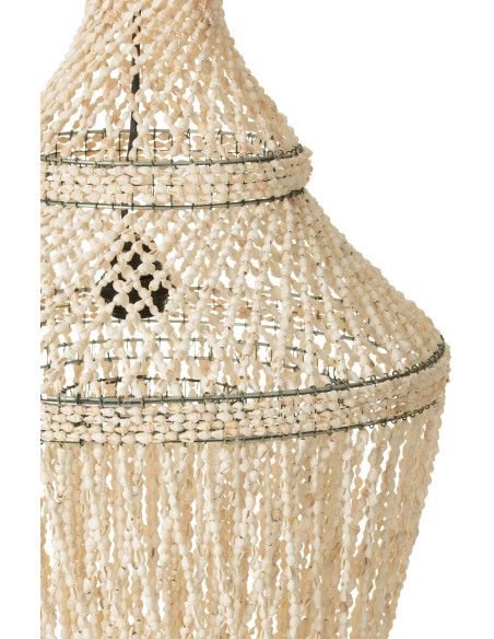 Abat-jour pour suspension Daisy 50 cm en Coquillage Naturel Métal - 5