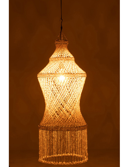 Abat-jour pour suspension Lisa 50 cm en Coquillage Naturel Métal - 3