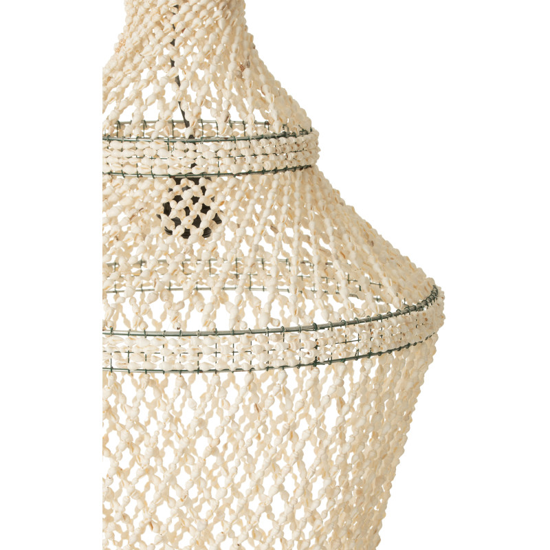Abat-jour pour suspension Lisa 50 cm en Coquillage Naturel Métal - 4