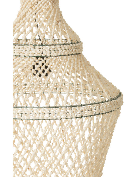 Abat-jour pour suspension Lisa 50 cm en Coquillage Naturel Métal - 4