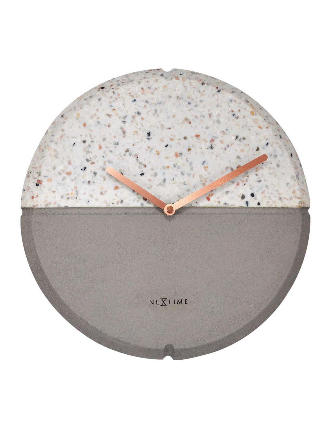 Orologio Da Tavolo NEWIMAGE Grigio 32cm – Silenzioso, Quadrante Girevole 360° Con Specchio, A Batteria, Per Soggiorno E Ufficio