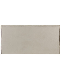 Tête de lit avec clous décoratifs 2 personnes 160x80 Beige Bois pin massif Bois MDF Zaren