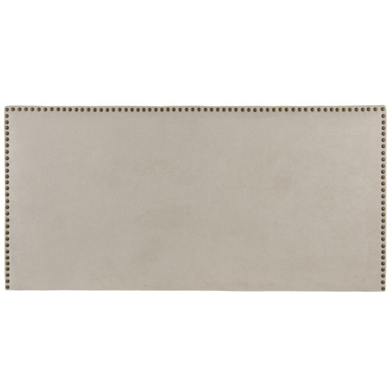 Tête de lit avec clous décoratifs 2 personnes 160x80 Beige Bois pin massif Bois MDF Zaren