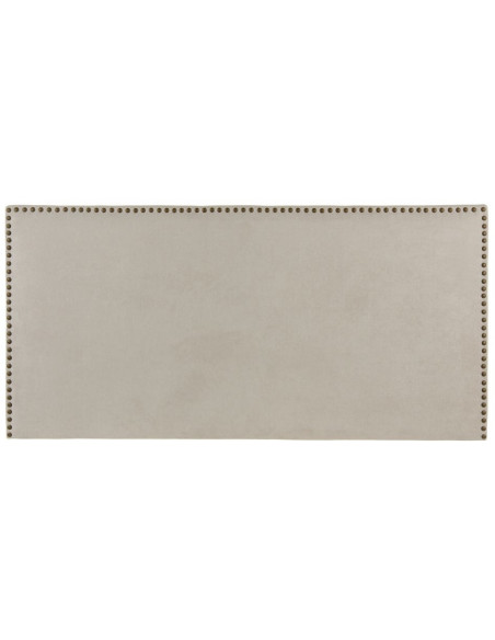 Tête de lit avec clous décoratifs 2 personnes 160x80 Beige Bois pin massif Bois MDF Zaren