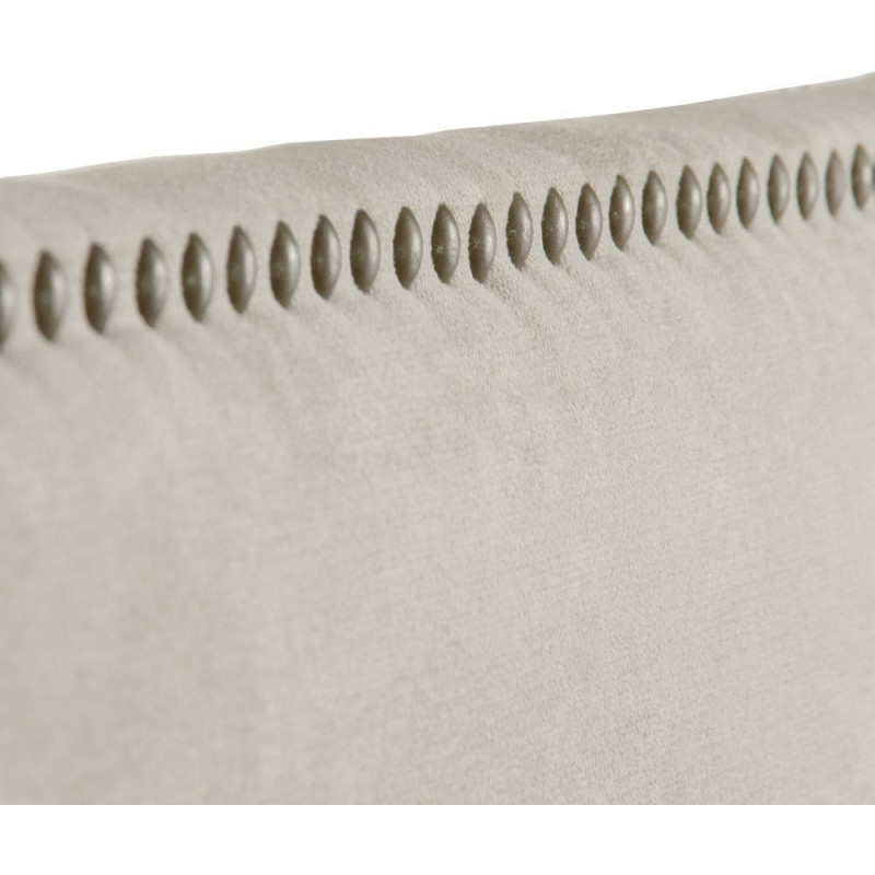Tête de lit avec clous décoratifs 2 personnes 160x80 Beige Bois pin massif Bois MDF Zaren 
