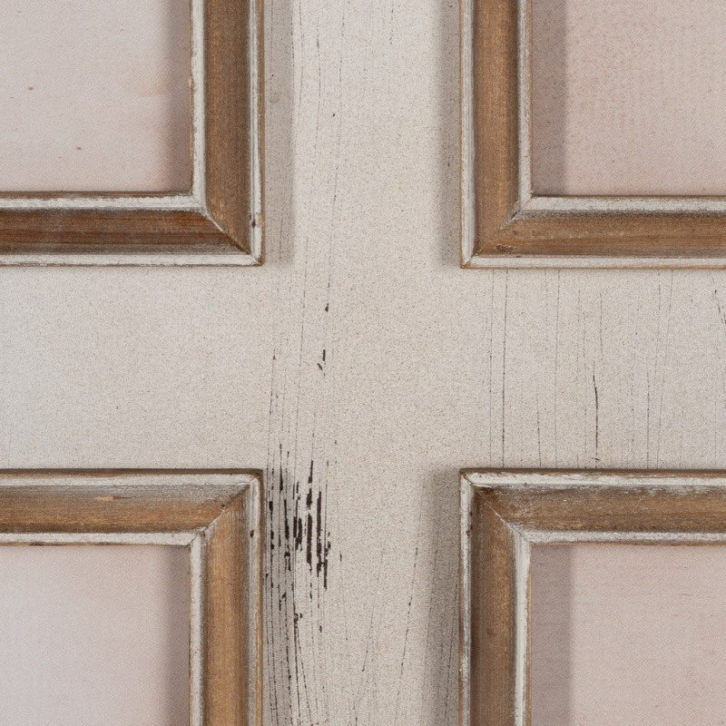 Tableau mural imprimé sous verre 4 Oiseaux Cadre Bois de sapin naturel 72x88 Navek 