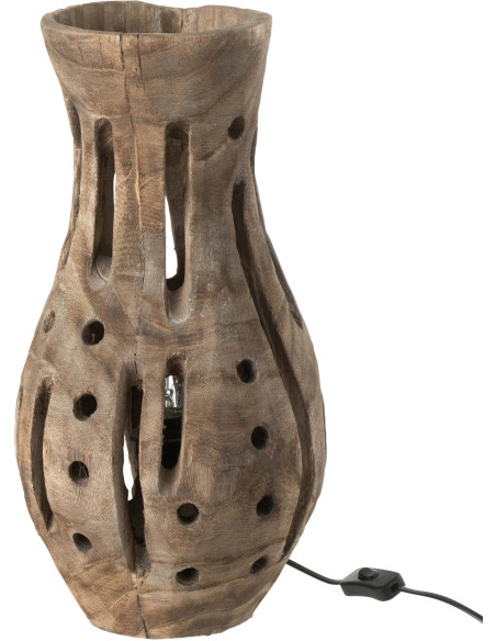 Lampe à poser Elisabeth en Bois de saule Naturel - 1