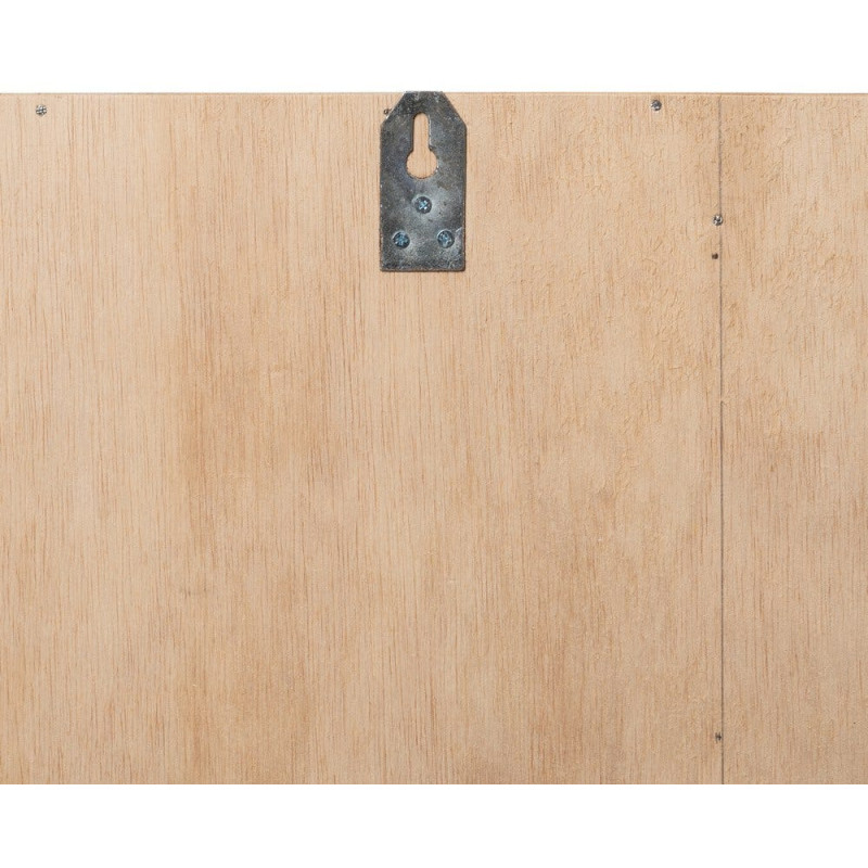 Grande Décoration murale ethnique chic sculptée 144x94 Marron Blanc Vieilli Toyen 