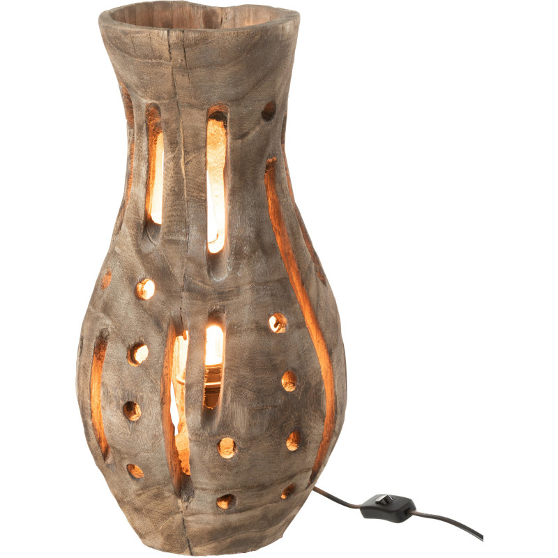 Lampe à poser Elisabeth en Bois de saule Naturel - 2