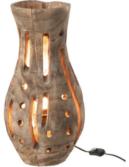 Lampe à poser Elisabeth en Bois de saule Naturel - 2