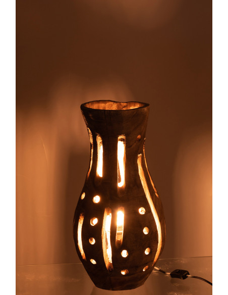 Lampe à poser Elisabeth en Bois de saule Naturel - 3