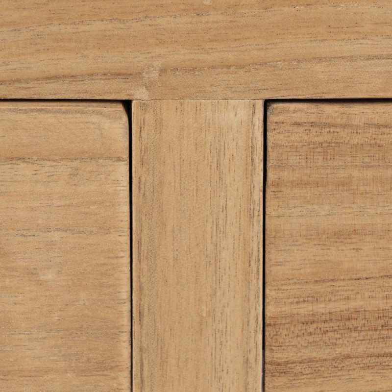 Petite console rustique chic 2 tiroirs 70 cm Naturel Nakel 