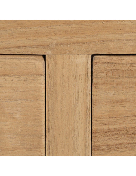 Petite console rustique chic 2 tiroirs 70 cm Naturel Nakel 