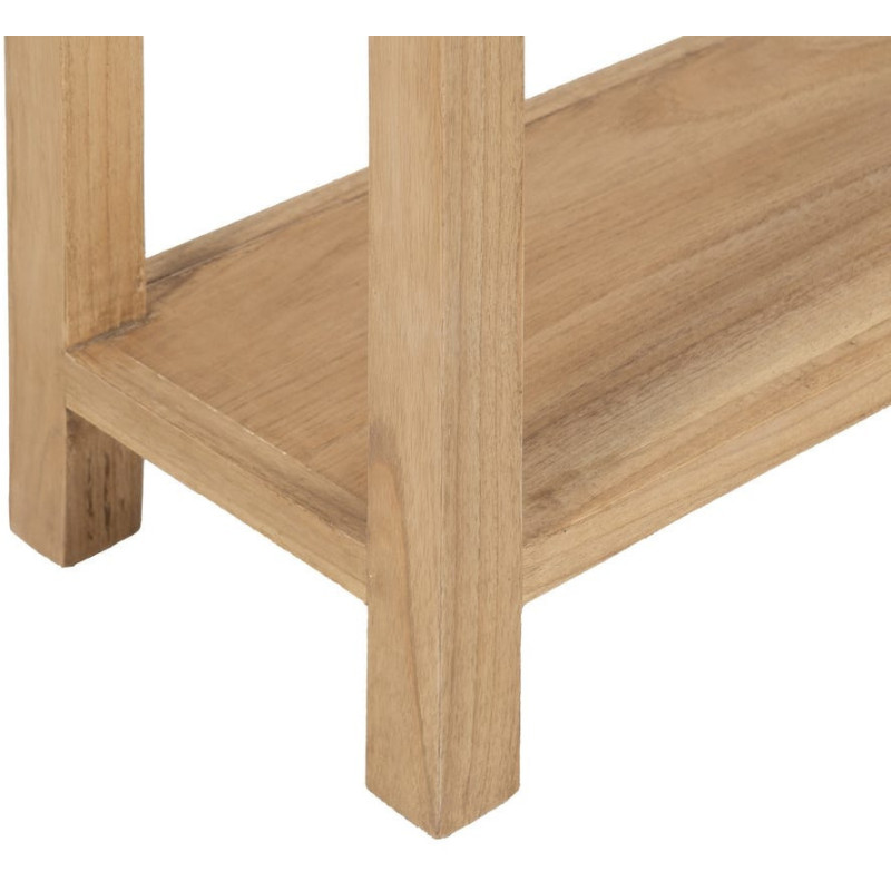 Petite console rustique chic 2 tiroirs 70 cm Naturel Nakel 
