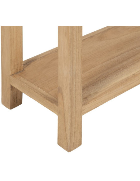Petite console rustique chic 2 tiroirs 70 cm Naturel Nakel 