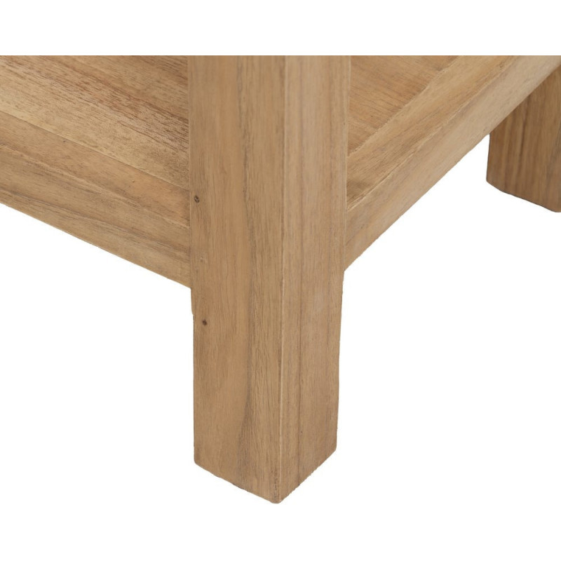 Petite console rustique chic 2 tiroirs 70 cm Naturel Nakel 