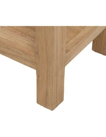 Petite console rustique chic 2 tiroirs 70 cm Naturel Nakel 