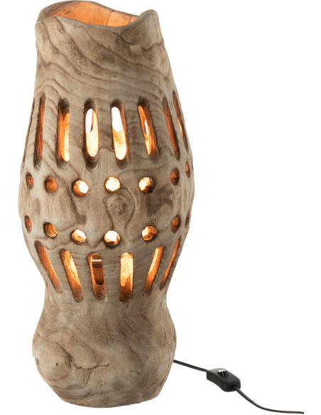 Lampe à poser Valérie en Bois de saule Naturel - 2