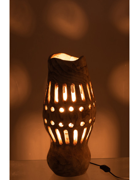 Lampe à poser Valérie en Bois de saule Naturel - 3