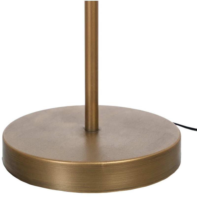 Grand Lampadaire sur pied bohème chic Perles Hauteur 152 cm Naturel Métal Doré Ciron 