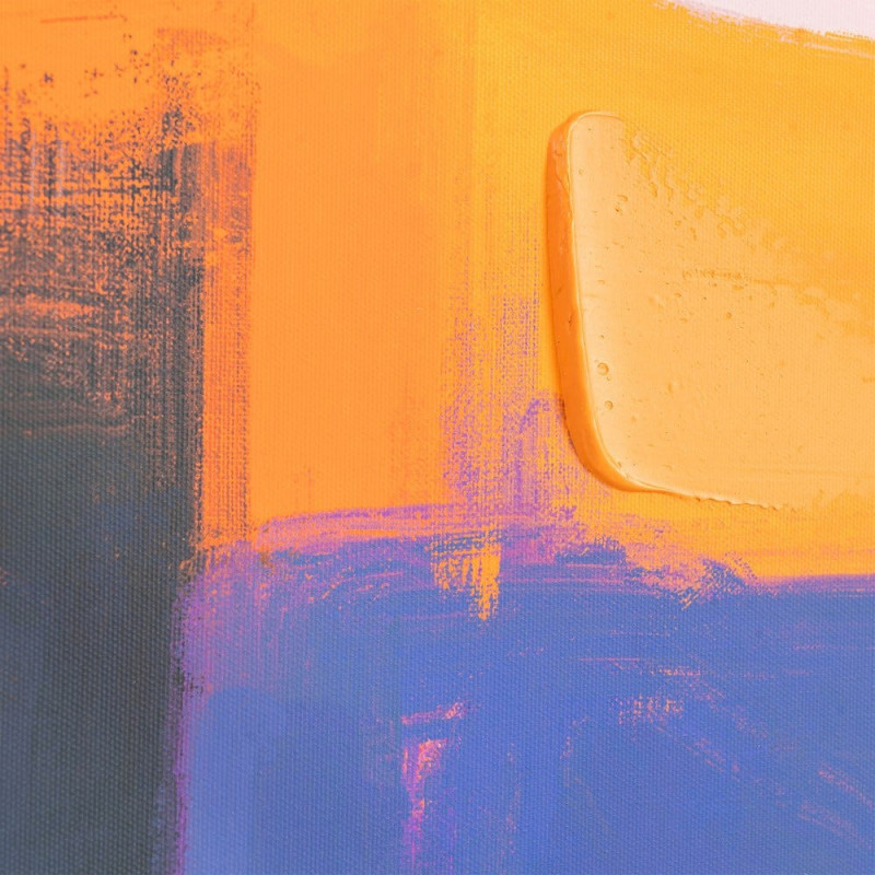 Grande Toile murale imprimée & peinte Femme pop art Cadre PS noir 75x100 Daevi 