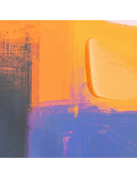 Grande Toile murale imprimée & peinte Femme pop art Cadre PS noir 75x100 Daevi 