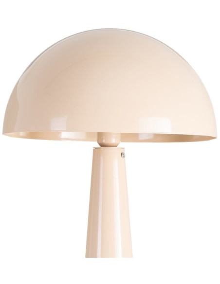 Grand Lampadaire sur pied Champignon Hauteur 128 cm Beige Kivan 