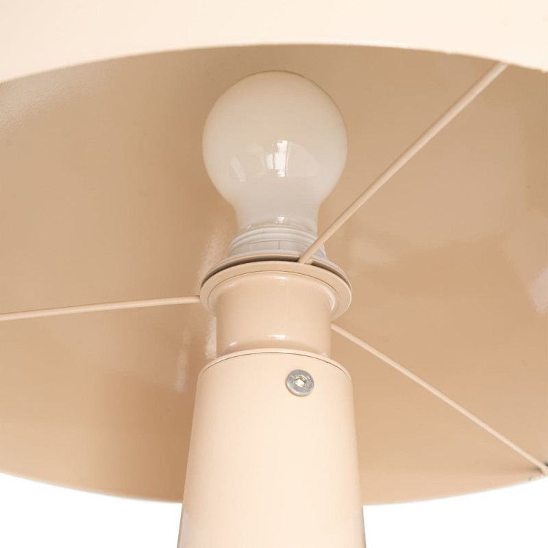 Grand Lampadaire sur pied Champignon Hauteur 128 cm Beige Kivan 
