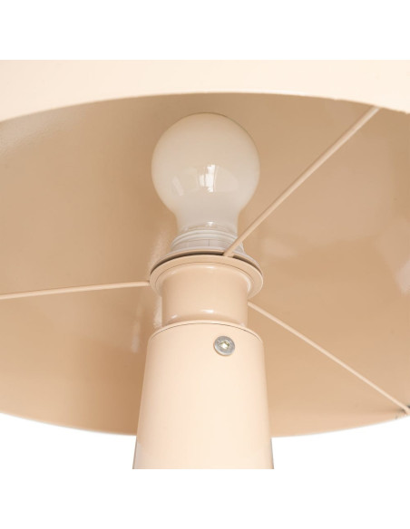 Grand Lampadaire sur pied Champignon Hauteur 128 cm Beige Kivan 