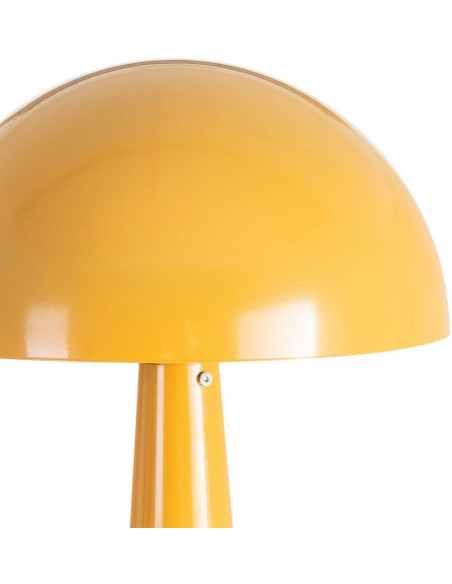 Grand Lampadaire sur pied Champignon Hauteur 128 cm Jaune moutarde Kivan 