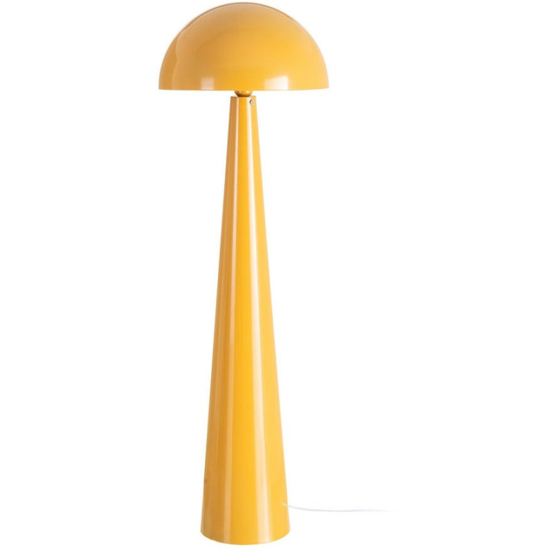 Grand Lampadaire sur pied Champignon Hauteur 128 cm Jaune moutarde Kivan