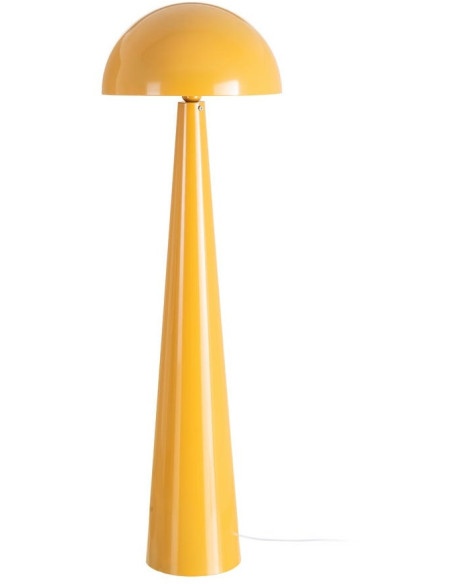 Grand Lampadaire sur pied Champignon Hauteur 128 cm Jaune moutarde Kivan