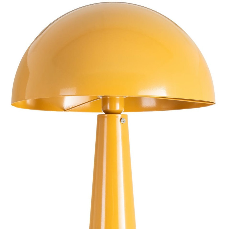 Grand Lampadaire sur pied Champignon Hauteur 128 cm Jaune moutarde Kivan 