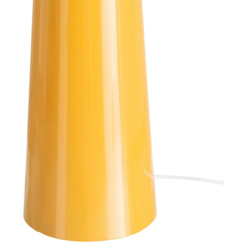 Grand Lampadaire sur pied Champignon Hauteur 128 cm Jaune moutarde Kivan 