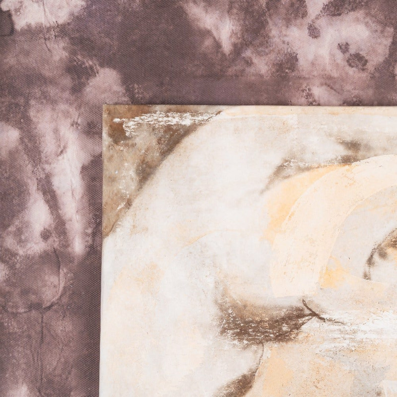 Grand Tableau mural moderne imprimé David antique Cadre PS marron effet bois 94x124 Nairox 