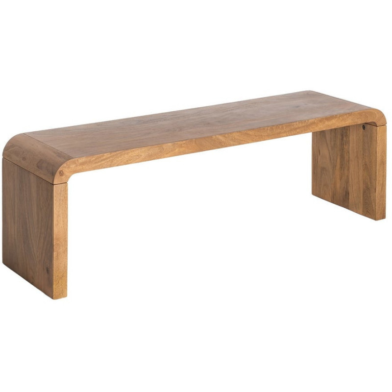 Grande Table basse Japandi Arrondie 3 places 147 cm Naturel Galt 