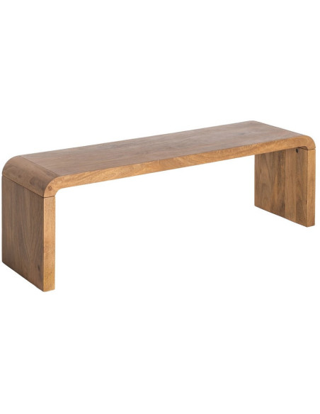 Grande Table basse Japandi Arrondie 3 places 147 cm Naturel Galt 