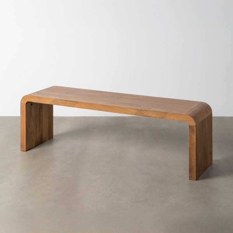 Grande Table basse Japandi Arrondie 3 places 147 cm Naturel Galt 