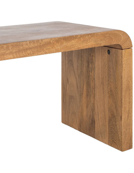 Grande Table basse Japandi Arrondie 3 places 147 cm Naturel Galt 