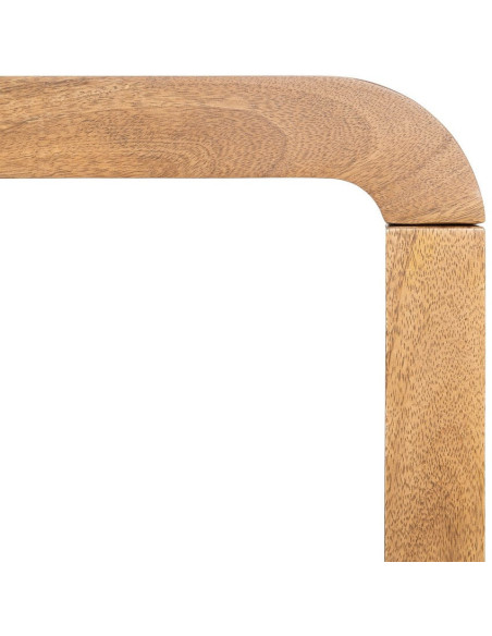 Grande Table basse Japandi Arrondie 3 places 147 cm Naturel Galt 