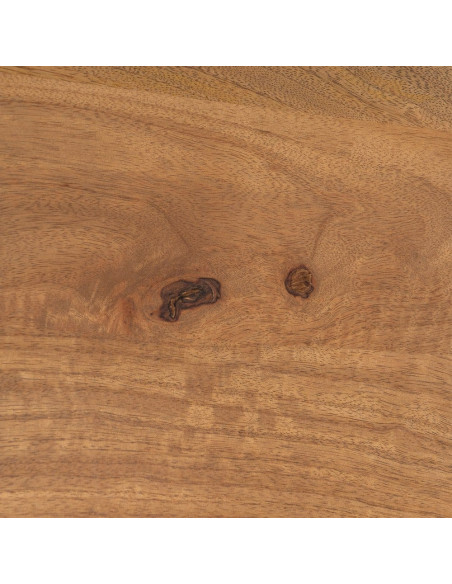 Grande Table basse Japandi Arrondie 3 places 147 cm Naturel Galt 