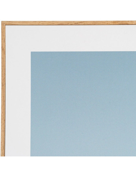 Tableau mural imprimé Paysages de plage Cadre MDF effet hêtre Hasel (Lot de 2) 