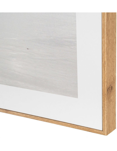 Tableau mural imprimé Paysages de plage Cadre MDF effet hêtre Hasel (Lot de 2) 